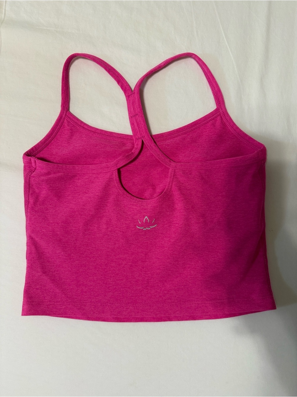 Beyond Yoga Spacedye Slim Racerback Cropped Tank Pink Size XS NEW - Picture 3 of 5